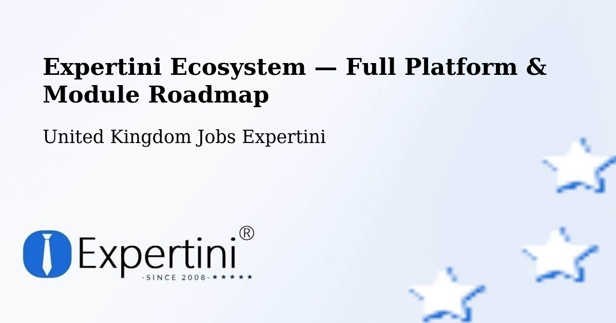 Expertini Ecosystem — Full Platform & Module Roadmap – Whitefield