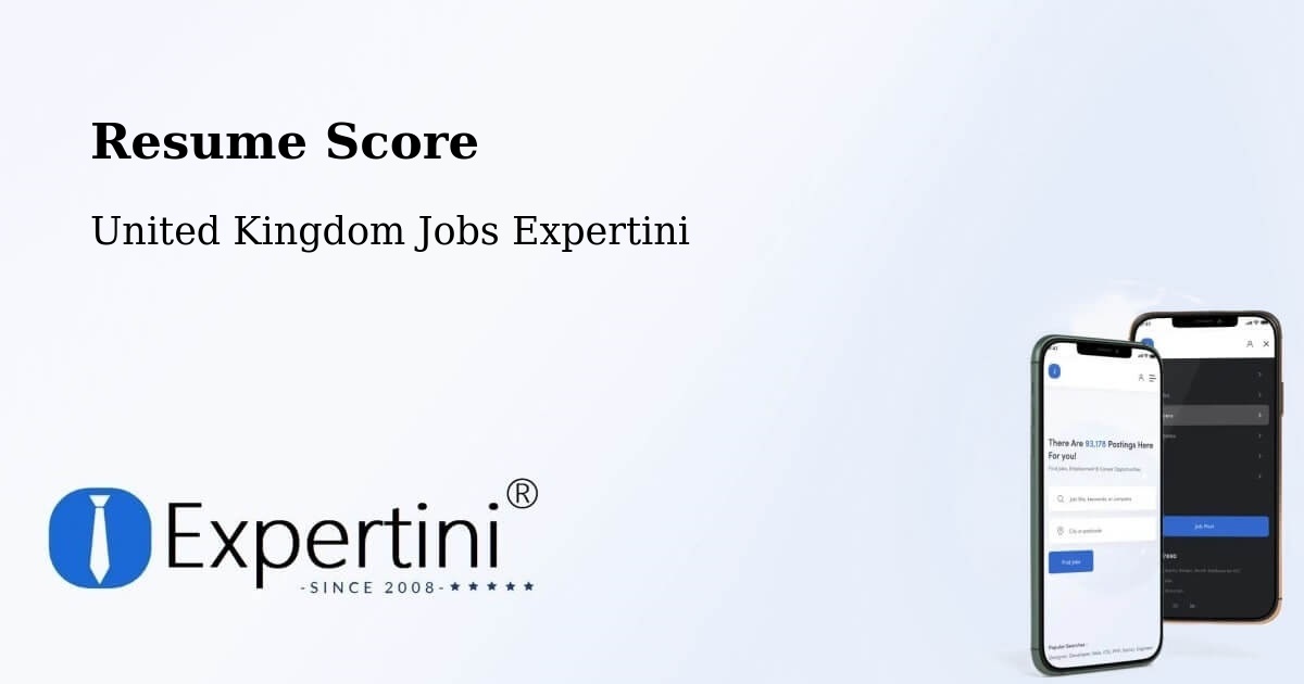 Resume Score & Job Description Match Tool – Whitefield - United Kingdom Jobs Expertini